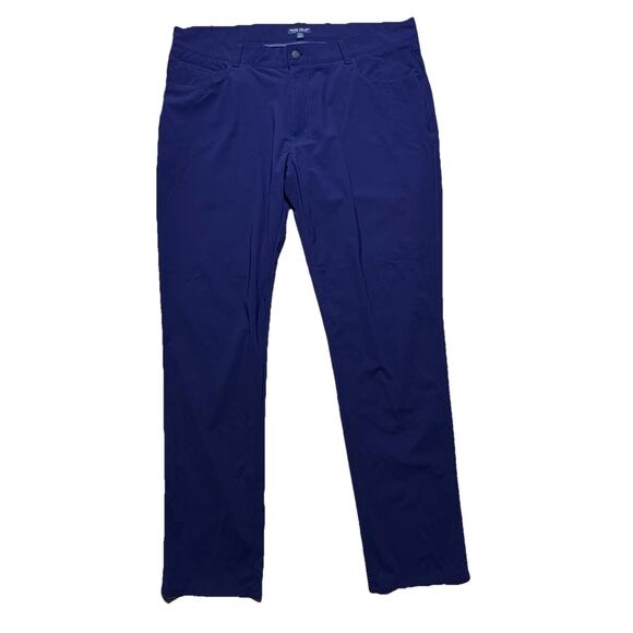 Peter Millar Crown Crafted Bingham Performance Pants Deep Blue Pearl 40x32 $185 - Picture 1 of 5